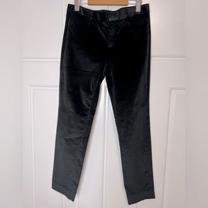 Banana Republic, black velvet Sloan pants.  Perfect for the office or night out!